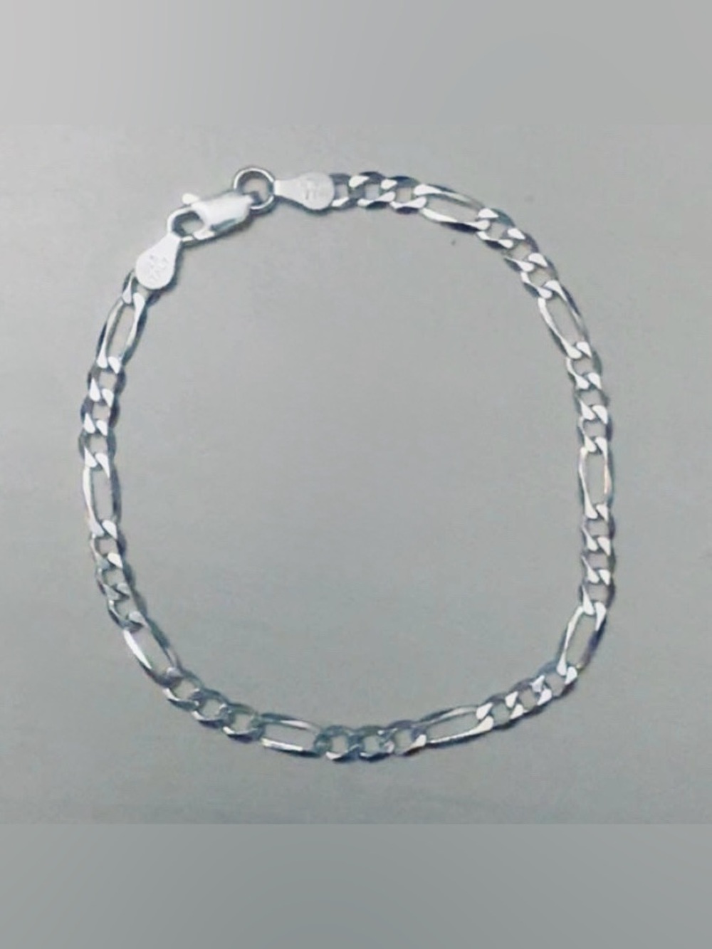 Figaro Sterling Silver Bracelet